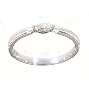 Marquise Diamond Simple Solitaire Ring Fine Jewelry White Gold